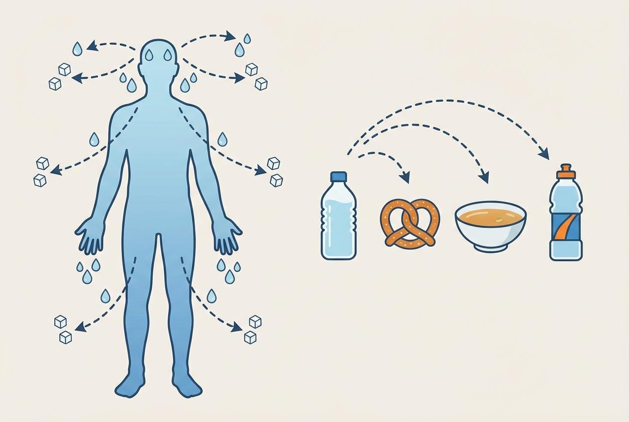 Sweaty workouts, hot offices, flights: when water stops cutting it